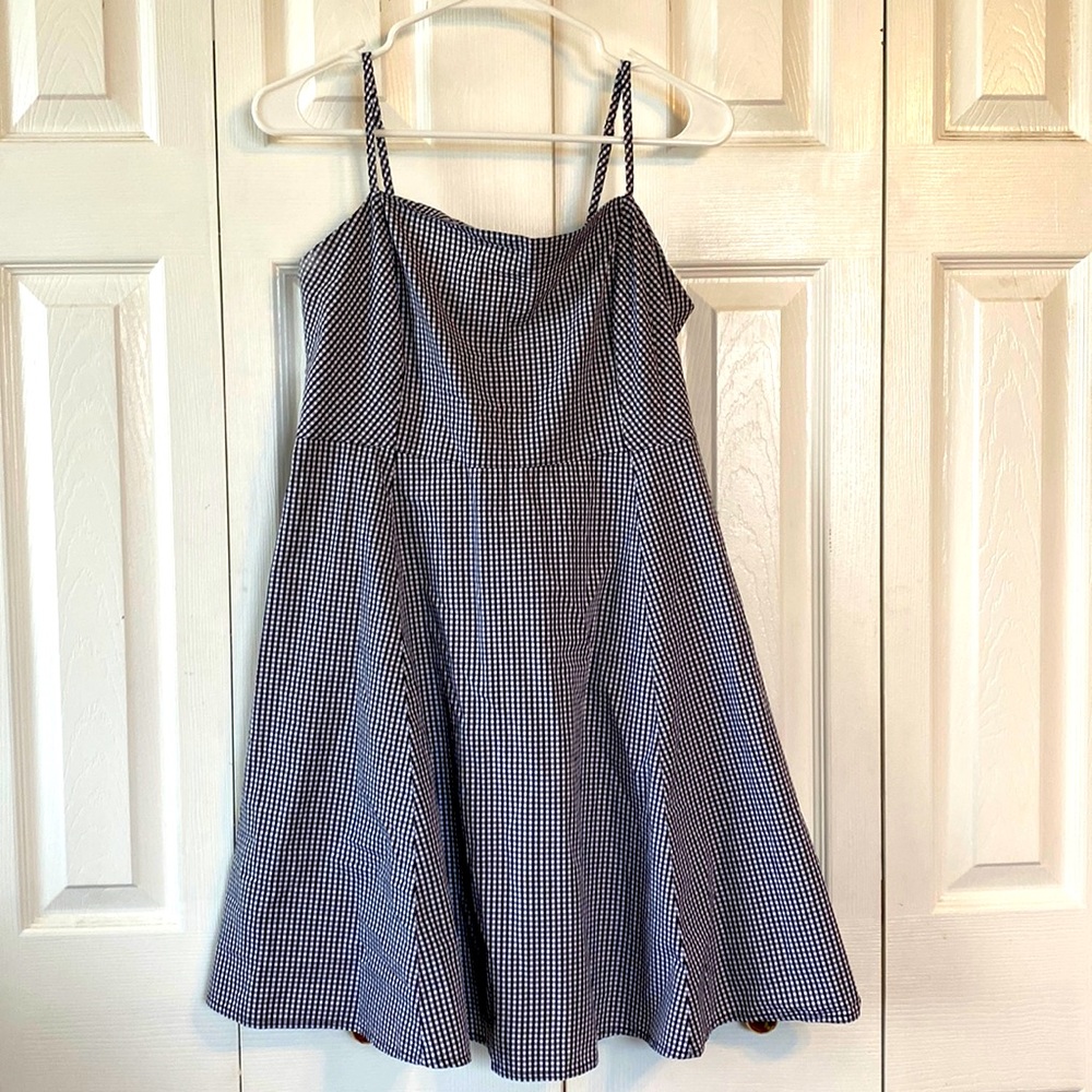 Gap Black and White Gingham Sundress